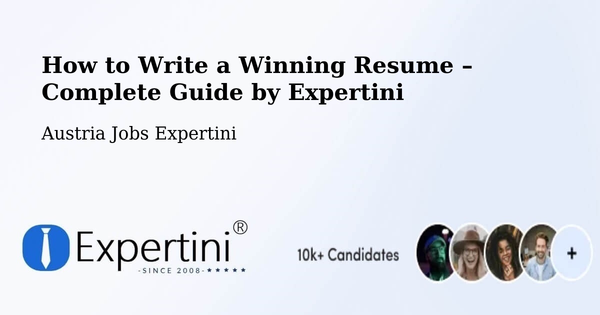 Resume Writing Guide for Job Seekers – Olbendorf - Olbendorf, Austria Jobs Expertini